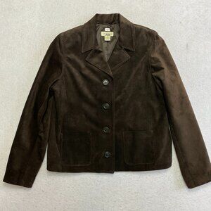 Ann Taylor Brown Suede Blazer